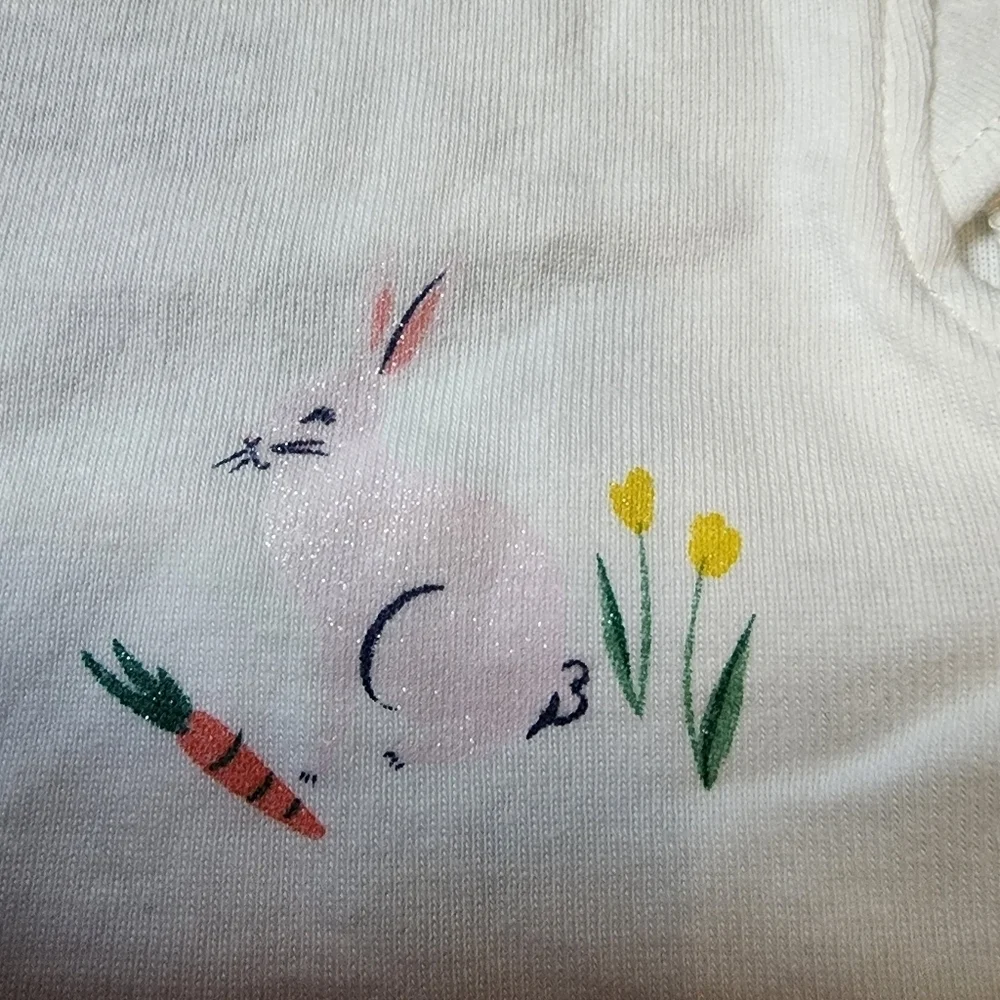 Carter's White ruffle sleeve onesie and pink pants Size 3mo NWT